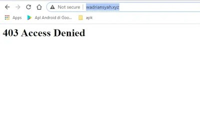 Cara Mengatasi Error 403 Access Denied Pada Website