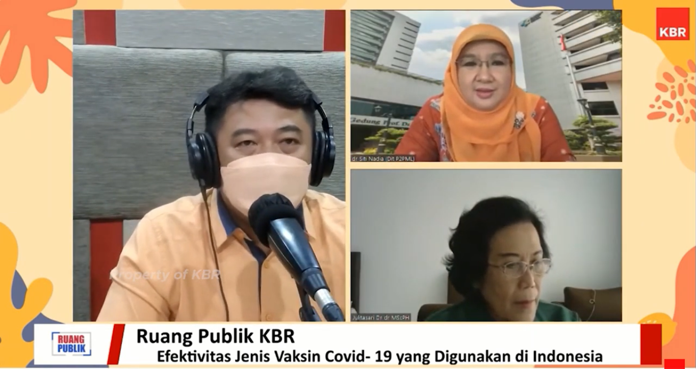 ruang publik KBR - Efektifitas jenis vaksin covid-19 di Indonesia